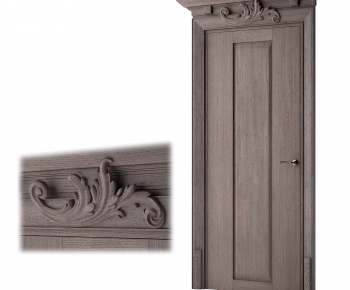 Modern Solid Wood Door-ID:544856519