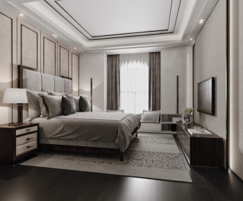 New Chinese Style Bedroom-ID:330144935