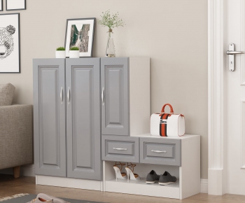 Nordic Style Shoe Cabinet-ID:393331165