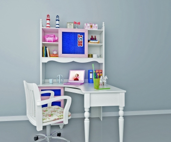 Modern Computer Desk And Chair-ID:561146612