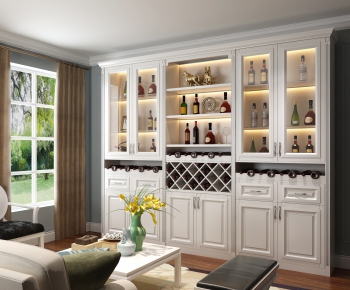 Simple European Style Wine Cabinet-ID:860768933