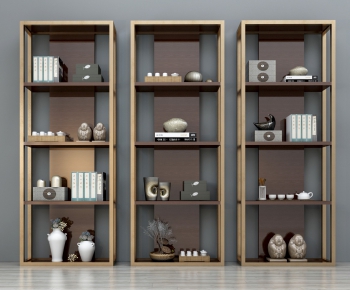 New Chinese Style Bookcase-ID:397329816
