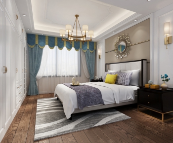 Simple European Style Bedroom-ID:730130933