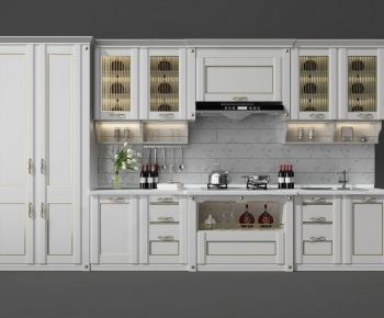 American Style Kitchen Cabinet-ID:229350375