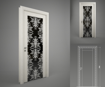 European Style Solid Wood Door-ID:635344552