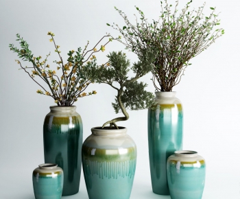 新中式瓷瓶陶瓷花瓶-ID:232972122