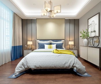 New Chinese Style Bedroom-ID:610337121