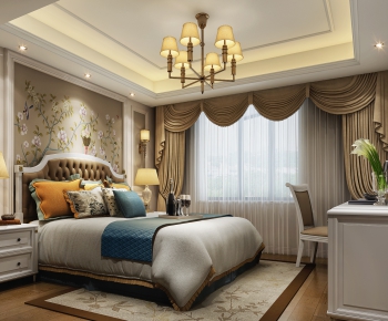 American Style Bedroom-ID:684678631