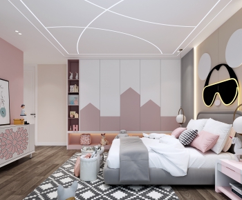 Nordic Style Girl's Room Daughter's Room-ID:675287898