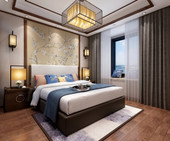 New Chinese Style Bedroom-ID:938935224