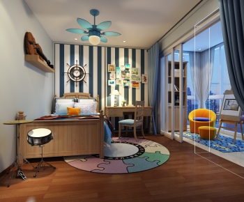 Mediterranean Style Boy's Room And Son's Room-ID:534310318