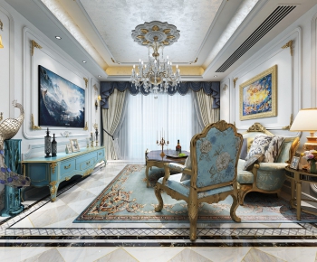European Style A Living Room-ID:960500246
