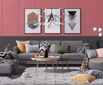 Nordic Style Sofa Combination-ID:642304618