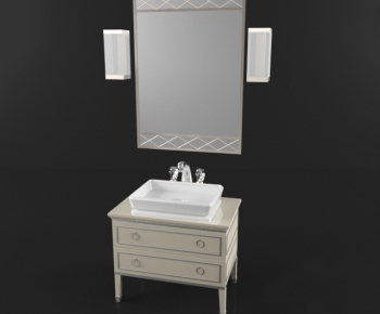 European Style Bathroom Cabinet-ID:417521475