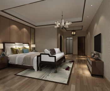 New Chinese Style Bedroom-ID:695176487