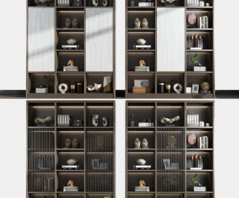 New Chinese Style Bookcase-ID:253217664