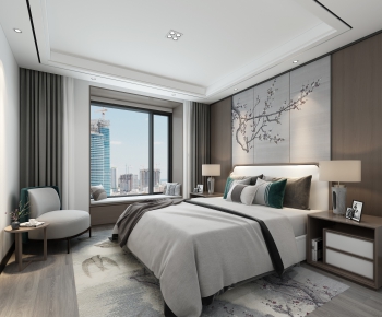 New Chinese Style Bedroom-ID:428569727