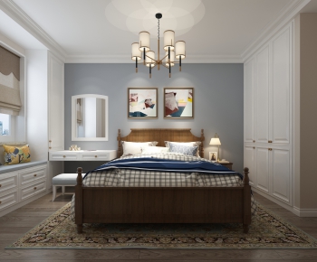 American Style Simple European Style Bedroom-ID:823107671