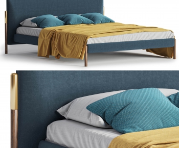 Nordic Style Double Bed-ID:348312587