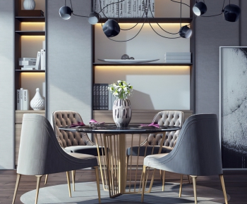 Modern Dining Table And Chairs-ID:985260593