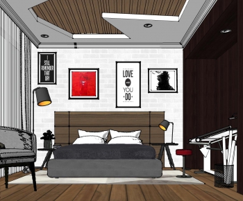 Nordic Style Bedroom-ID:756696277