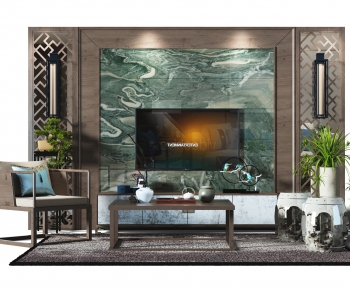 New Chinese Style TV Cabinet-ID:445318533