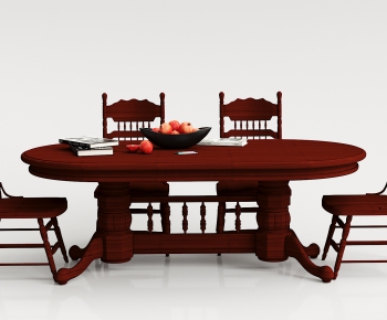 现代红木餐桌椅组合-ID:435059414