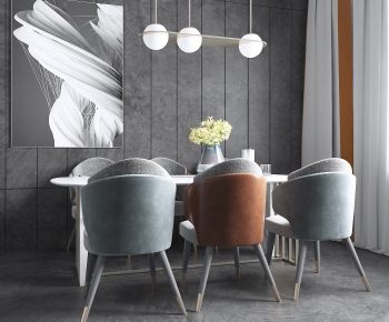 Modern Dining Table And Chairs-ID:419374549