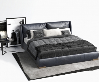 Modern Double Bed-ID:153290579