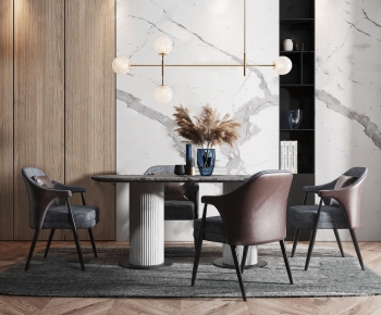 Modern Dining Table And Chairs-ID:251044753