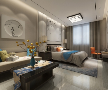 New Chinese Style Bedroom-ID:143299558