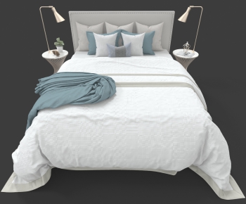 Modern Double Bed-ID:531471114