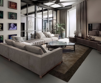 Modern A Living Room-ID:629808736