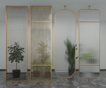 Modern Glass Screen Partition-ID:245427564