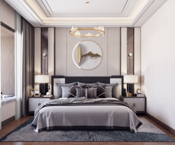 New Chinese Style Bedroom-ID:826715429