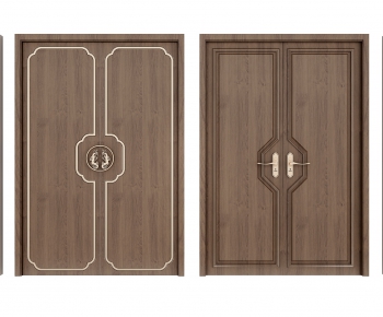 New Chinese Style Double Door-ID:893386263