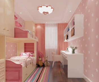 Simple European Style Girl's Room Daughter's Room-ID:237854379