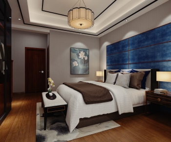 New Chinese Style Bedroom-ID:833064988