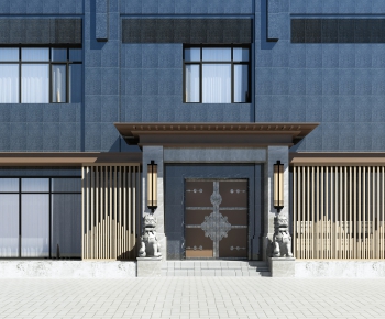 New Chinese Style Facade Element-ID:148952688