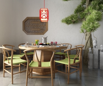 New Chinese Style Dining Table And Chairs-ID:832272712