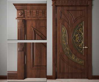 European Style Solid Wood Door-ID:311021566