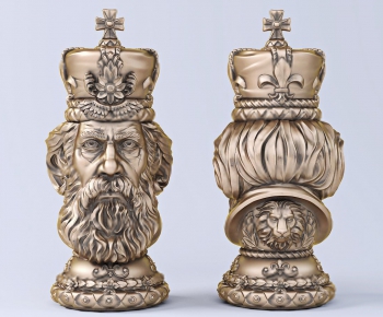 欧式国际象棋国王雕塑摆件-ID:582999259