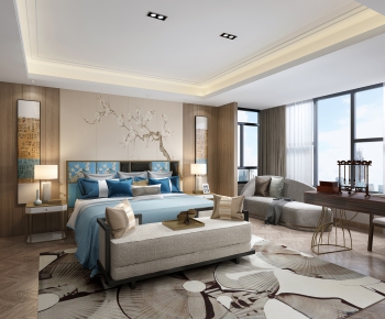 New Chinese Style Bedroom-ID:165352858