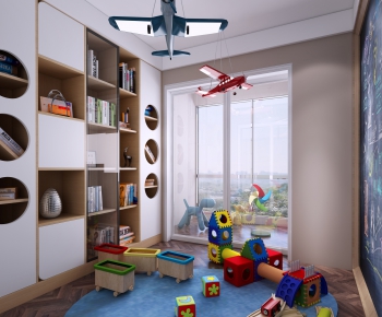 Modern Children's Room Activity Room-ID:465615884