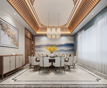 New Chinese Style Dining Room-ID:150804939
