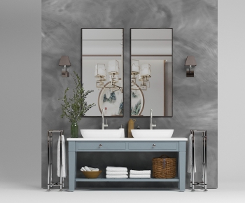 Nordic Style Bathroom Cabinet-ID:449309271
