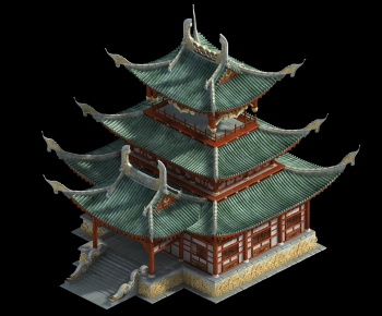 Chinese Style Ancient Architectural Buildings-ID:277042577