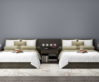 New Chinese Style Single Bed-ID:538230313