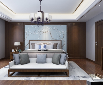 New Chinese Style Bedroom-ID:560707618