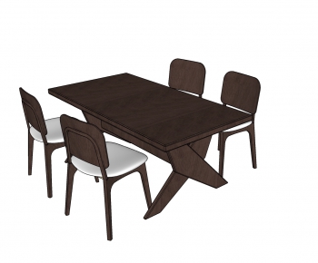 Modern Dining Table And Chairs-ID:802495284